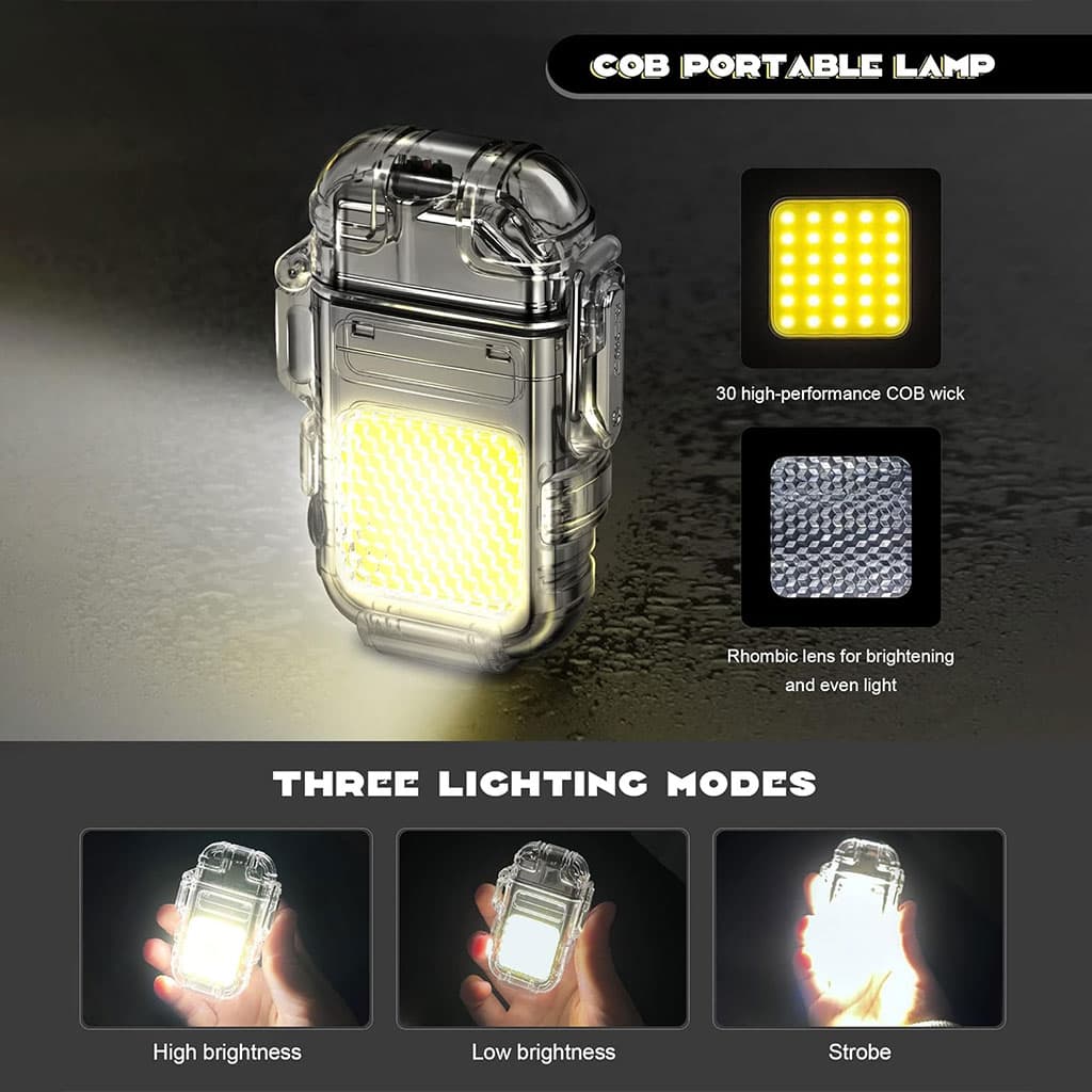 Bri-quet et Lampe Torche LED Portable – مصباح محمول مع ولا-عة - Électronique - صورة 3