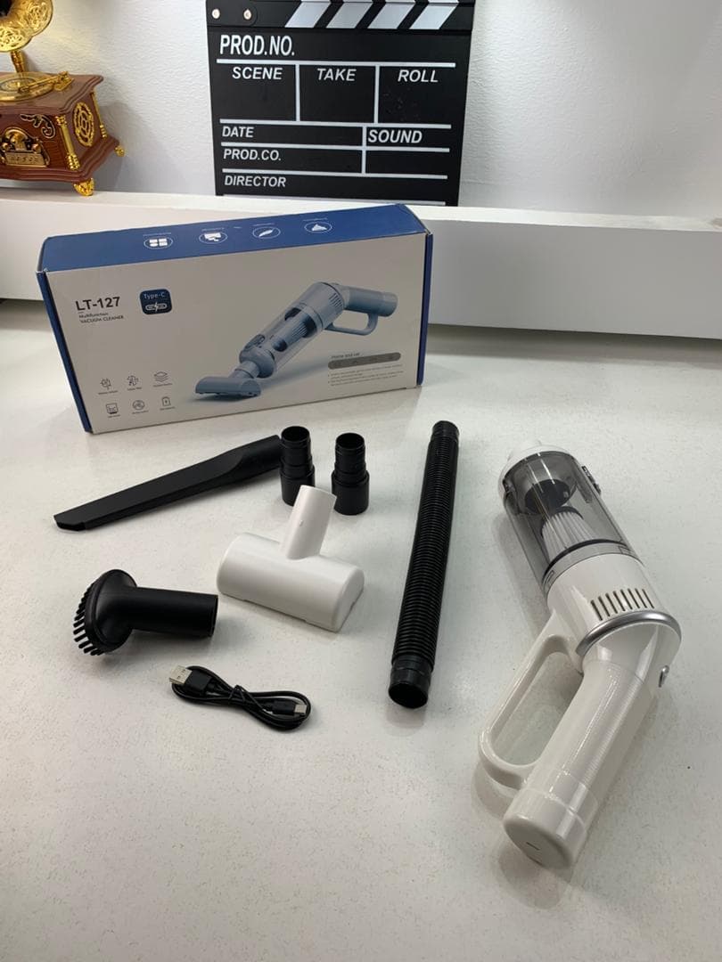 Aspirateur sans Fil Portable avec 4 Têtes Accessoires 9000Pa – مكنسة كهربائية محمولة - Accessoires Auto/Moto - صورة حقيقية 11