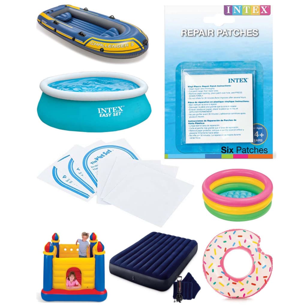 Intex Kit de Réparation de Vinyle Plastique Humide 6Pcs – طقم لإصلاح المنتجات القابلة للنفخ - Divers - صورة 4