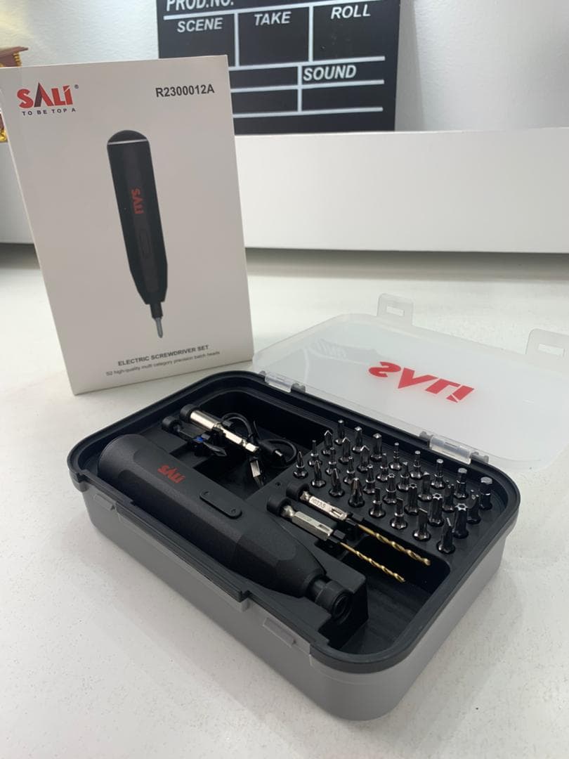 Tournevis Électrique Sans Fil SALI 39 en 1 Batterie Lithium 1200mAh – مفك براغي كهربائي - Outillage et Bricolage - صورة حقيقية 7