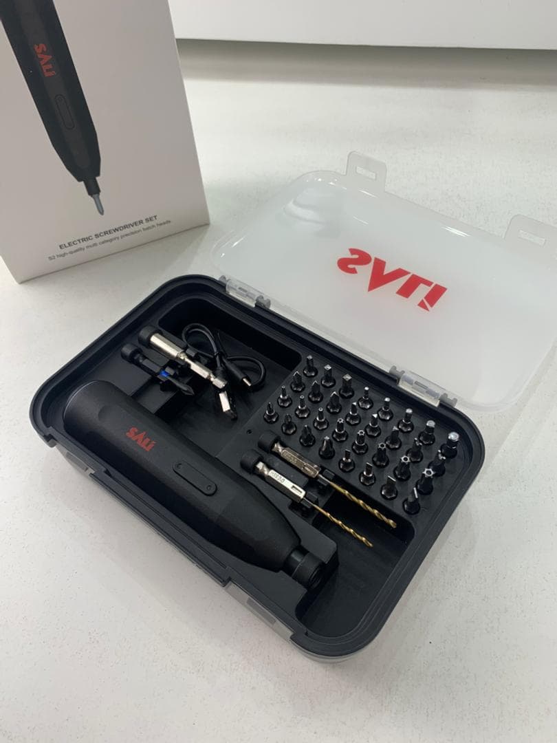 Tournevis Électrique Sans Fil SALI 39 en 1 Batterie Lithium 1200mAh – مفك براغي كهربائي - Outillage et Bricolage - صورة حقيقية 8