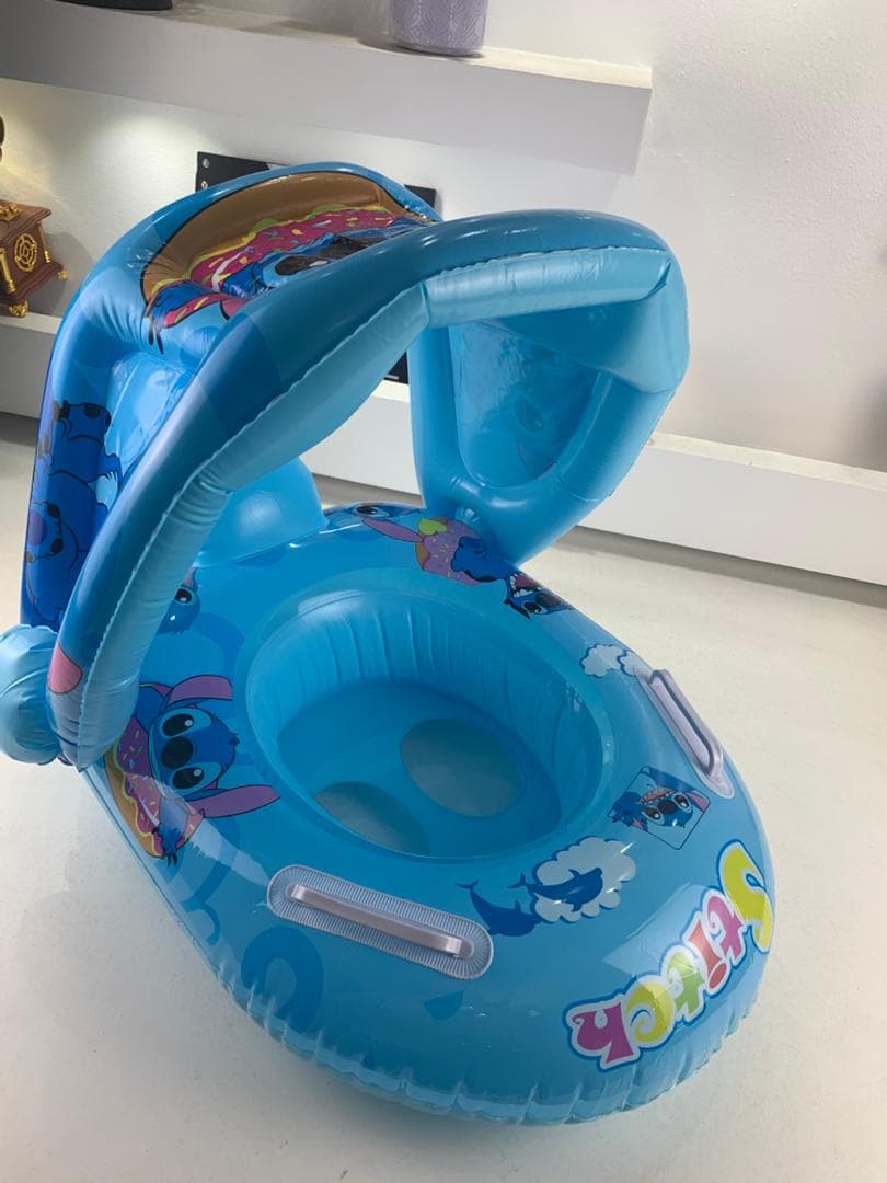 Bouée de natation gonflable pour bébé avec toit – عوامة أطفال مع مظلة - Vacance & Loisir - صورة حقيقية 8