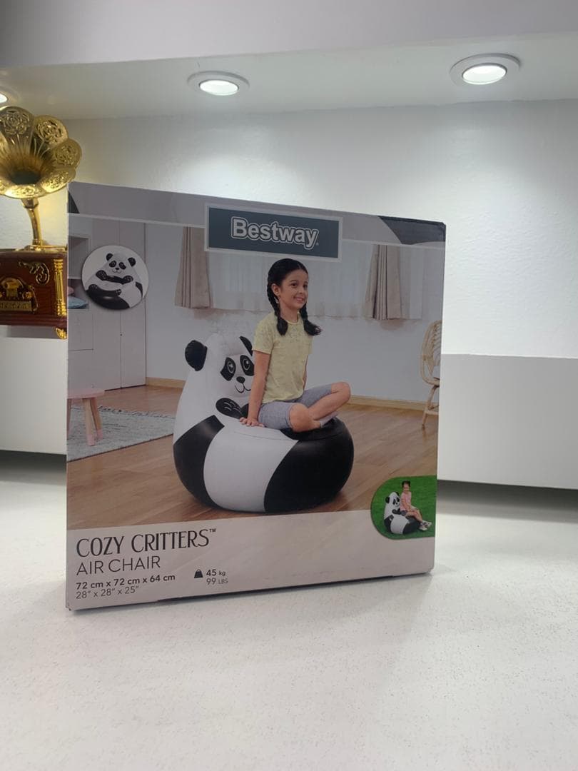 Fauteuil Gonflable Cozy Critters 72 x 72 x 64 cm Bestway 75116 – أريكة قابلة للنفخ - Vacance & Loisir - صورة حقيقية 9