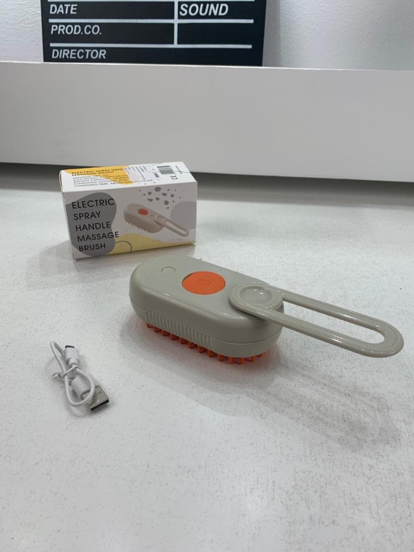 Brosse à vapeur pour chat autonettoyante 3en1 – فرشة تنظيف القطط - Électronique - صورة حقيقية 6