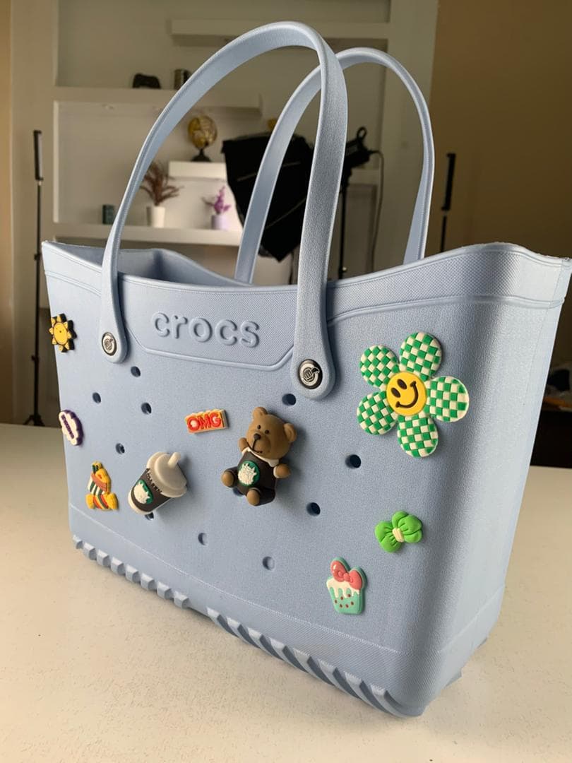 Crocs Sac fourre-tout de plage pour femmes imperméable – حقيبة نسائية للنزهات - Vacance & Loisir - صورة حقيقية 14
