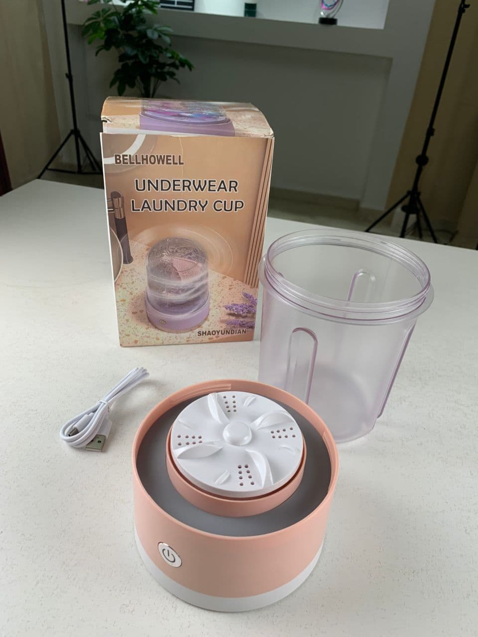 Mini-machine à laver portable rechargeable pour sous-vêtements – غسالة ملابس داخلية محمولة - Électronique - صورة حقيقية 10