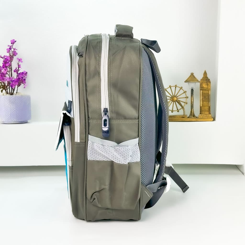 Sac à Dos pour Enfants avec Trousse Assortie 2504 Vert – حقيبة ظهر مدرسية للأطفال مع مقلمة أخضر - Sac à dos et Mode - صورة حقيقية 5