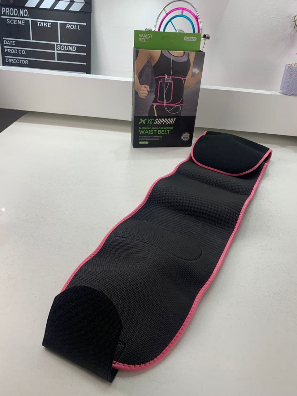 Ceinture Amincissante pour Femmes avec Poche pour Téléphone – حزام تنحيف للنساء - Sport - صورة حقيقية 9