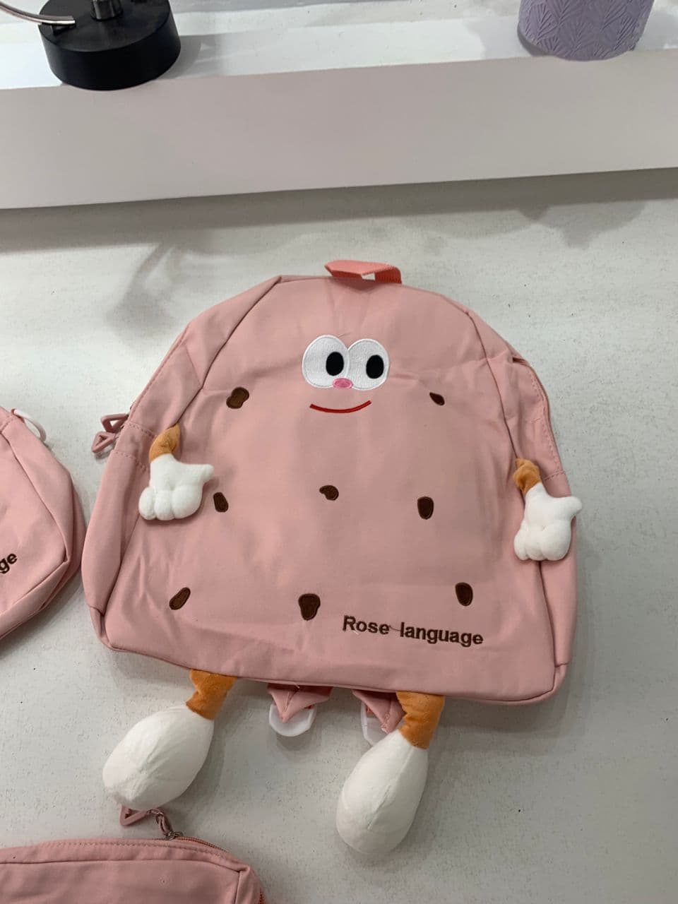 Ensemble de sacs d’école Kawai pour adolescents 3Pcs Language Rose – محفظة 3 قطع كاواي وردي - Sac à dos et Mode - صورة حقيقية 7