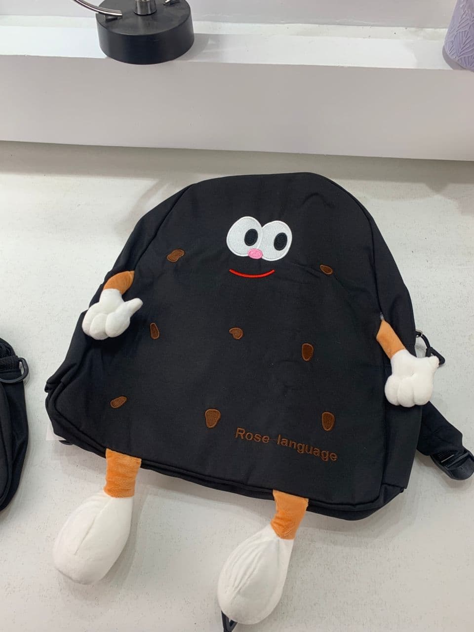 Ensemble de sacs d’école Kawai pour adolescents 3Pcs Language Noir – محفظة 3 قطع كاواي أسود - Sac à dos et Mode - صورة حقيقية 7