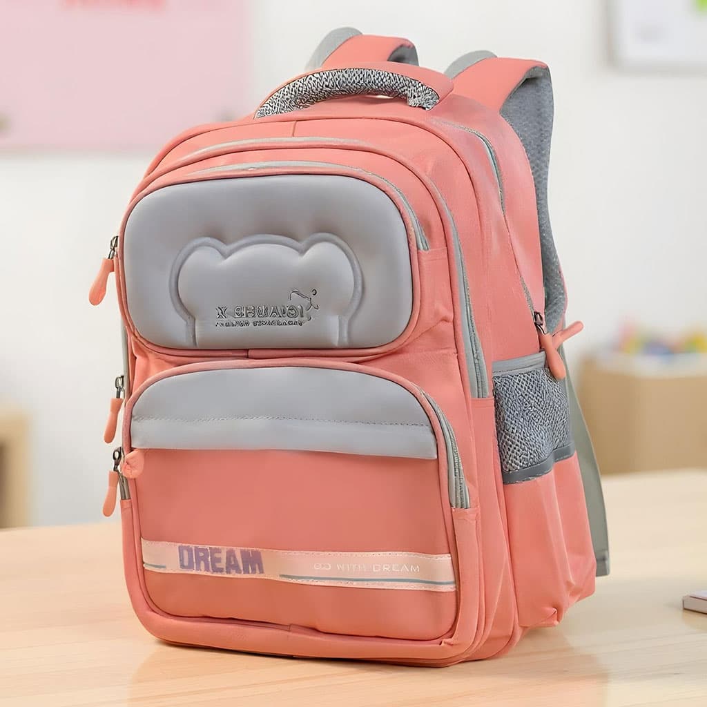 Sac à Dos Scolaire Orthopédique pour Enfants X-SHUAIQI Rose – محفظة مدرسية للأطفال وردي - Sac à dos et Mode - صورة 1