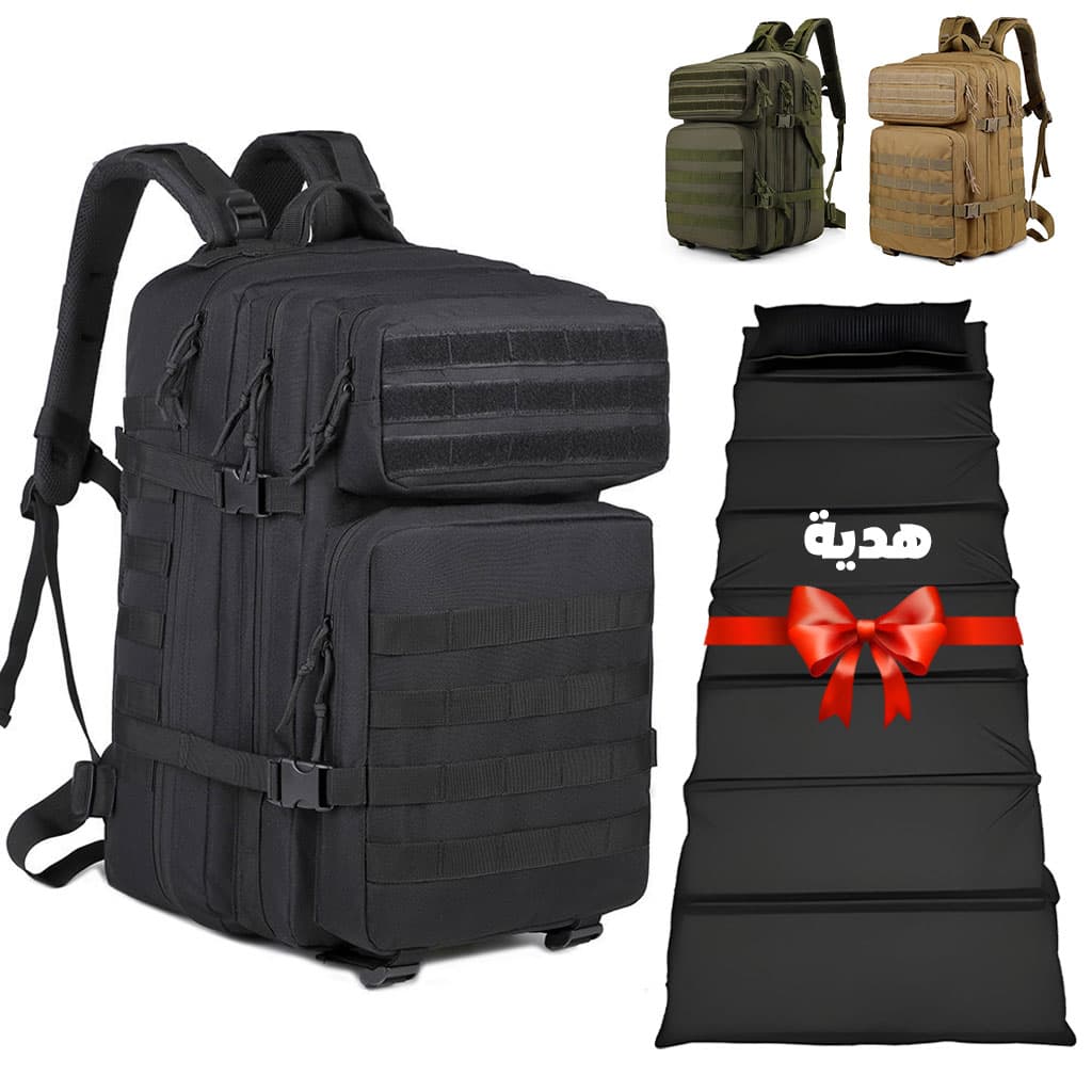 Sac à dos tactique 50L imperméable pour Randonnée , voyage, alpinisme, + Matelas pliable Cadeau - Camping et Randonnée - صورة 1