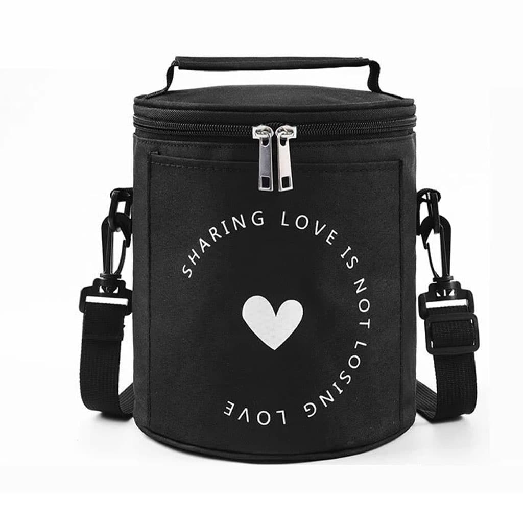 Sac à déjeuner isotherme portable avec bandoulière – حقيبة حفظ الطعام حافظة للحرارة - Maison - صورة 4