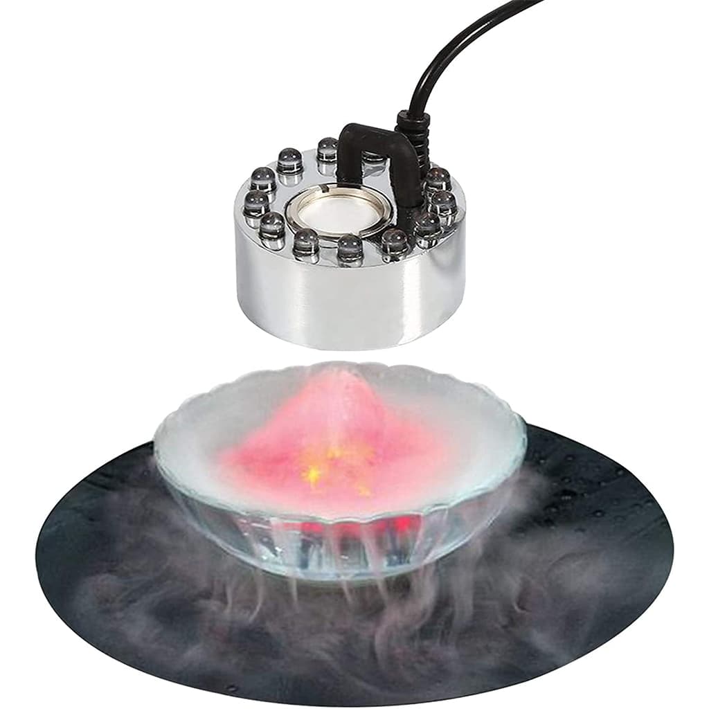Brumisateur sous-marin Ultrasonique pour Fontaines avec 12LED – جهاز تشكيل الضباب - Maison - صورة 6