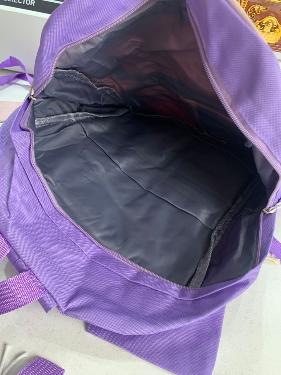 Ensemble de sacs d’école Kawai pour adolescents 5Pcs Guiyu V2 Mauve – محفظة 5 قطع كاواي بنفسجي - Sac à dos et Mode - صورة حقيقية 7