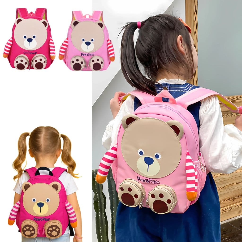 Sac à dos Mignon pour Enfants Paw Paw – rose – محفظة أطفال صغيرة - Back to School - صورة 1