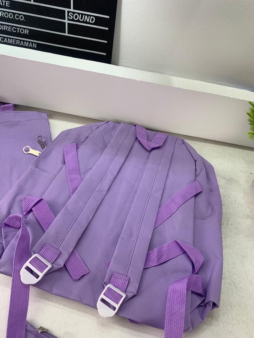Ensemble de sacs d’école Kawai pour adolescents 4Pcs V3 CLBD Mauve – محفظة 4 قطع كاواي بنفسجي - Sac à dos et Mode - صورة حقيقية 7