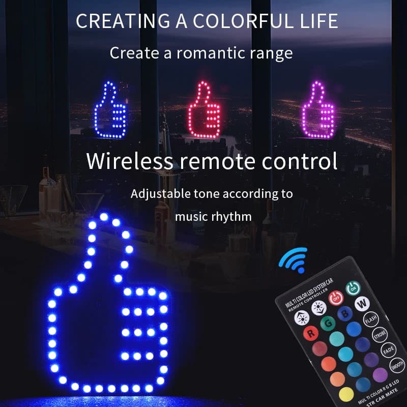 Lumière LED Doigts de Signalisation pour Voitures 1PCS - Accessoires Auto/Moto - صورة 5