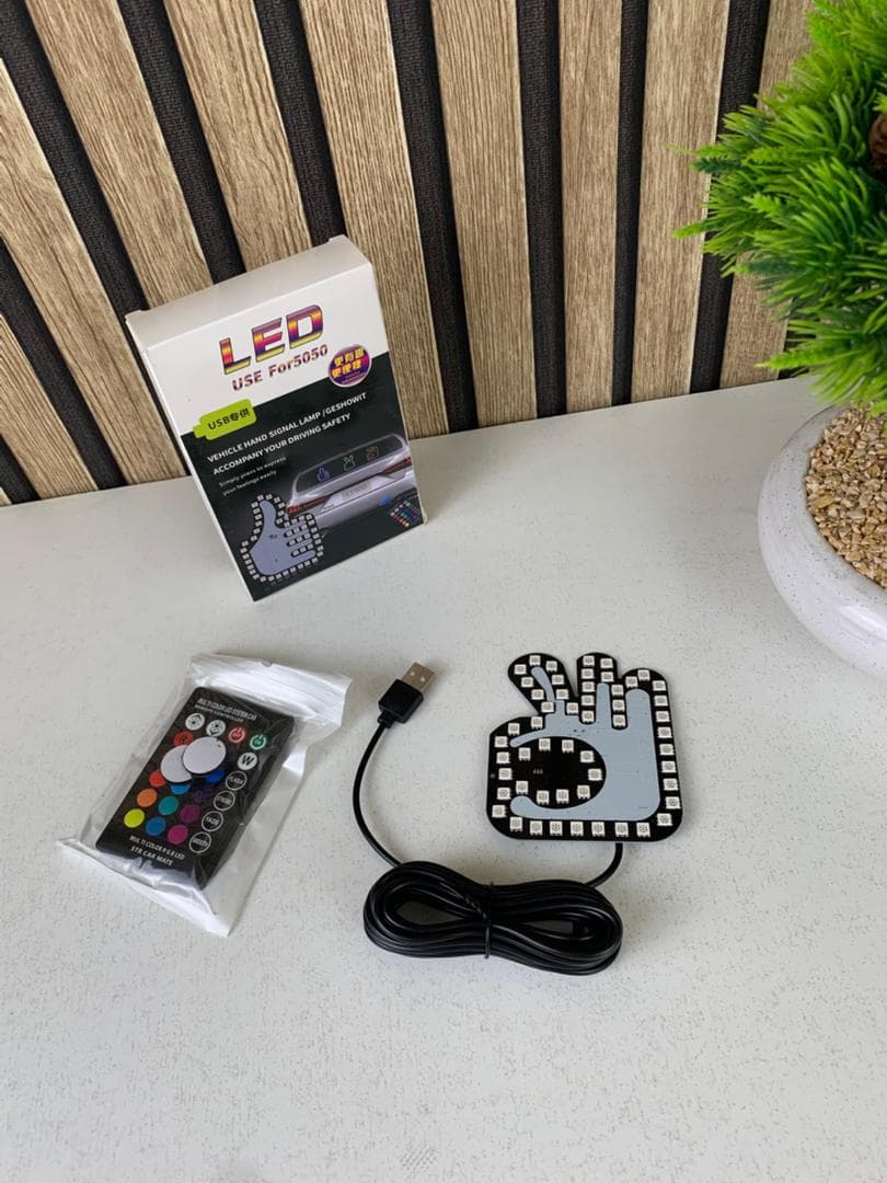 Lumière LED Doigts de Signalisation pour Voitures 1PCS - Accessoires Auto/Moto - صورة حقيقية 7