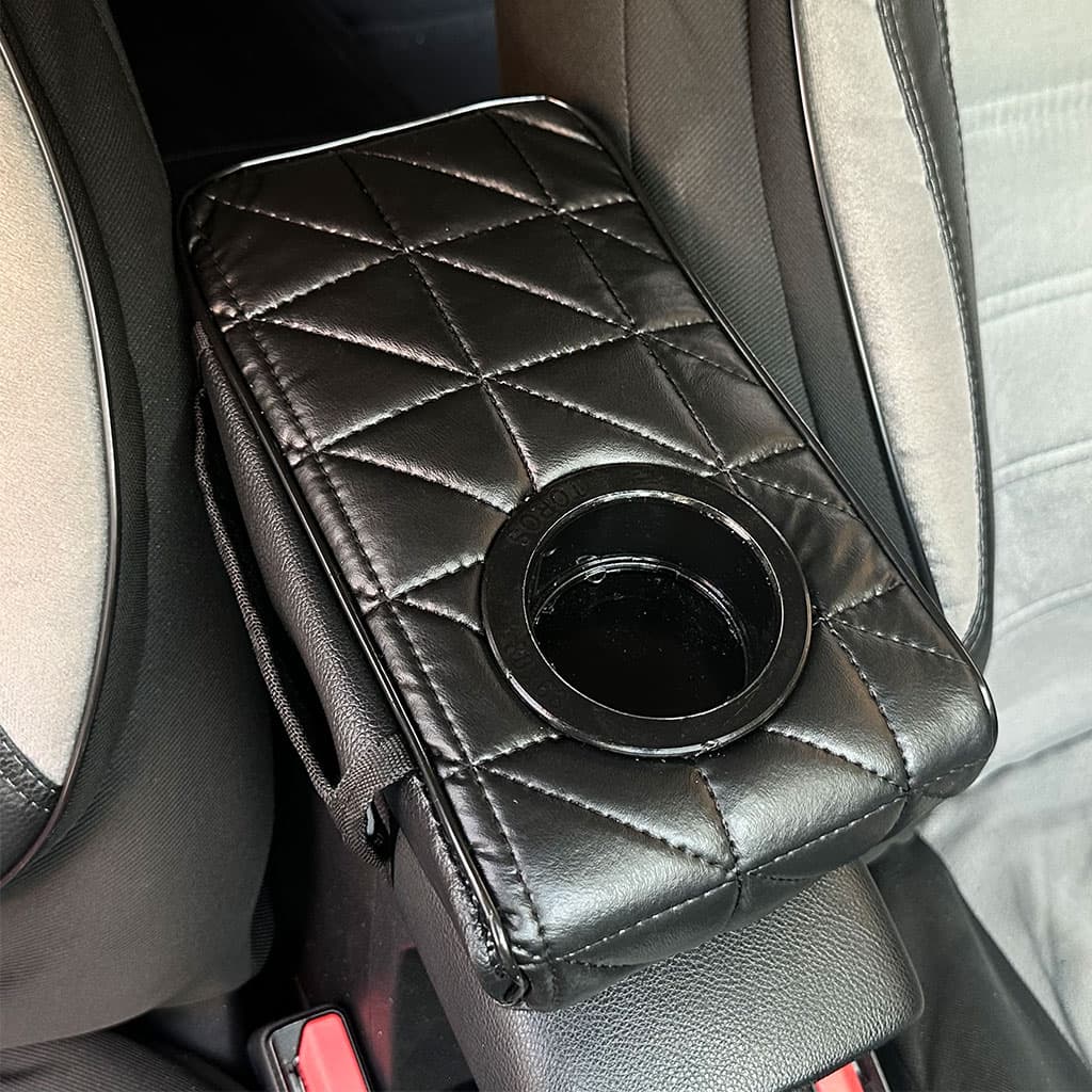 Coussin d’accoudoir de voiture avec porte-gobelet V2 – وسادة منظم الأغراض في السيارة - Accessoires Auto/Moto - صورة 2