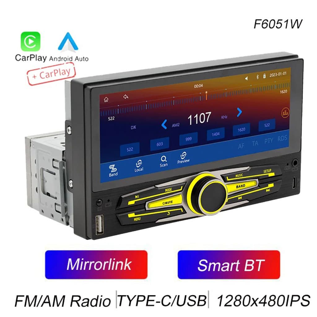 Autoradio MP5 universel pour voiture 6.86 pouces avec fonction Carplay Android Auto – جهاز راديو سيارة - Accessoires Auto/Moto - صورة 6