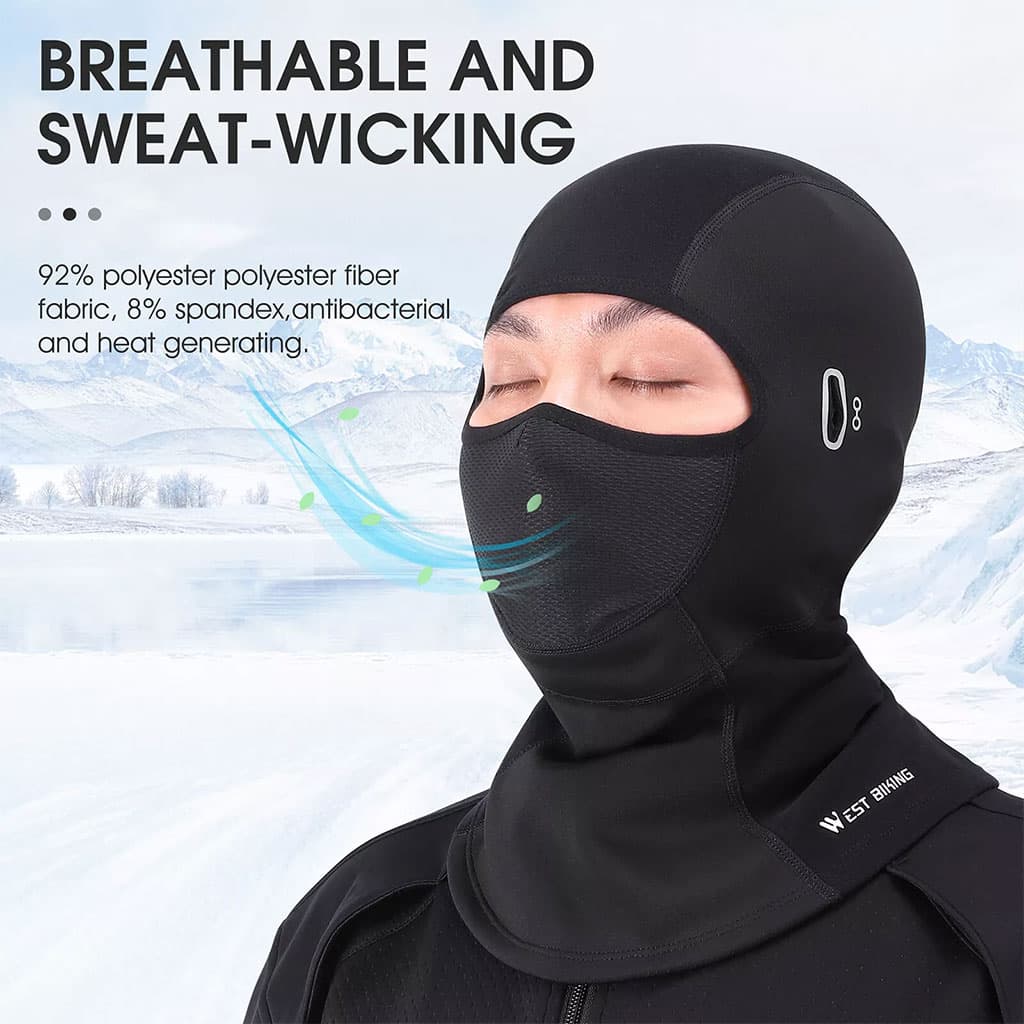 Cagoule Moto d’hiver Professionnel Tissue de Haute Qualité avec Emplacement pour Lunettes – قناع شتوي للدرجات النارية - Accessoires Auto/Moto - صورة 5
