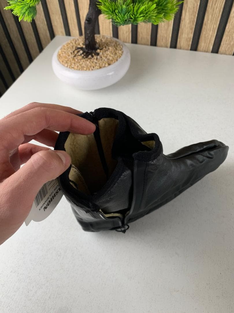 Paire de Chaussettes Chaudes d’hiver unisexes en cuir zippées - Divers - صورة حقيقية 7