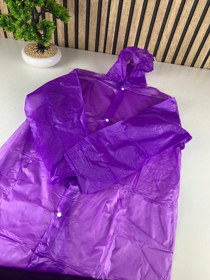 Eva Manteau imperméable à capuche – Mauve – معطف بغطاء رأس مقاوم للماء - Divers - صورة حقيقية 3