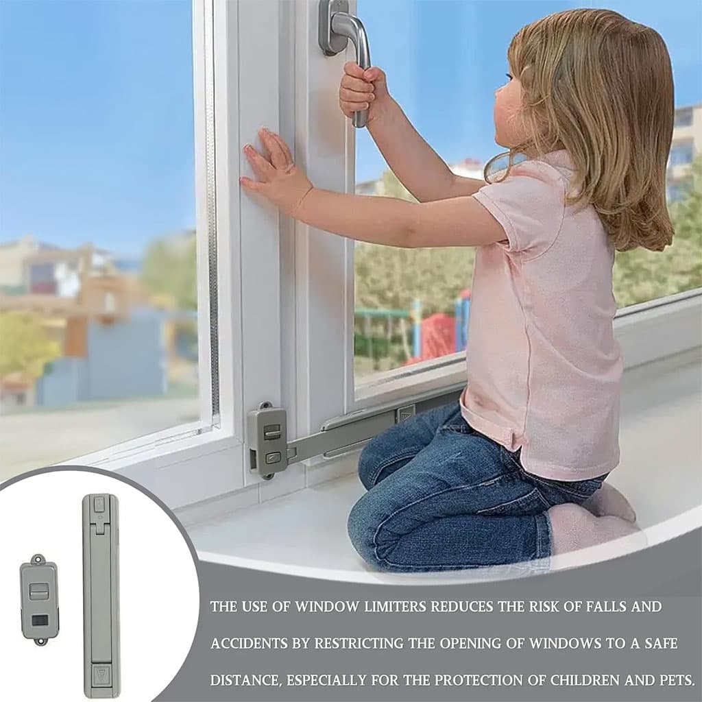 Stop Fenêtres et Verrou de sécurité pour enfants – أداة حماية لغلق النافذة - Maison - صورة 6