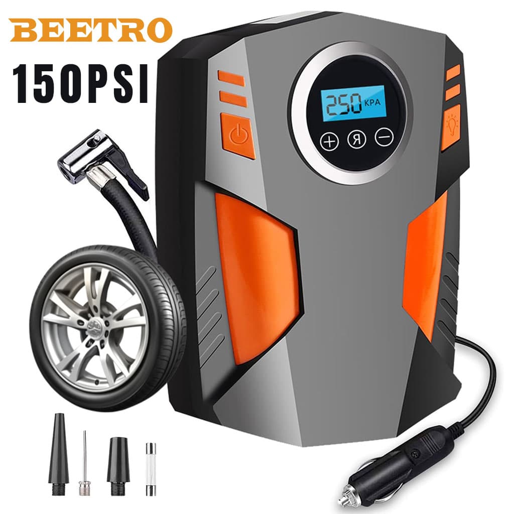 Compresseur d’Air Numérique pour Voiture et Moto 150Psi BE0173 – جهاز ضغط العجلات محمول - Accessoires Auto/Moto - صورة 1