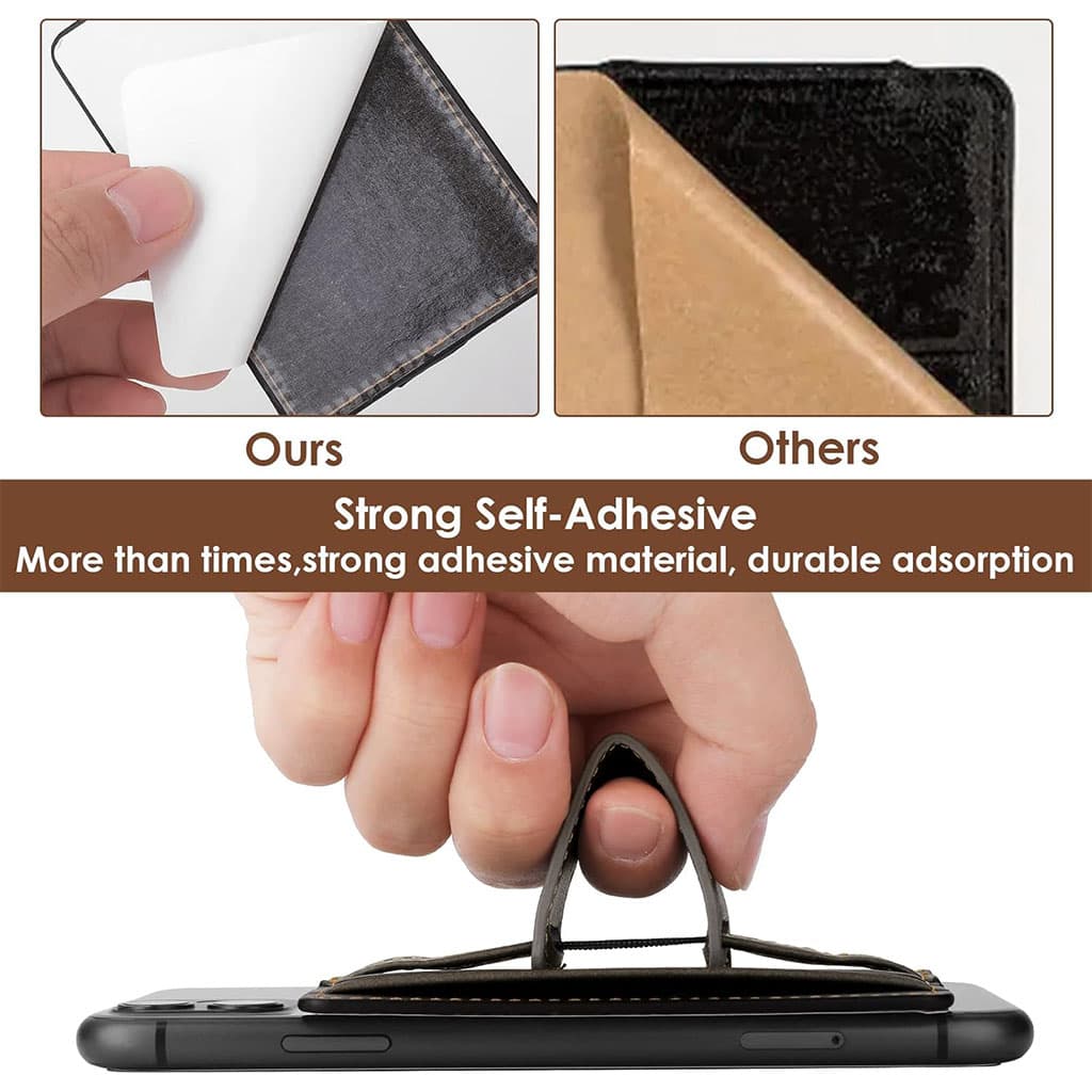 Étui porte-cartes pour téléphone portable auto-adhésif – حاملة بطاقات خلف الهاتف - Accessoires - صورة 2