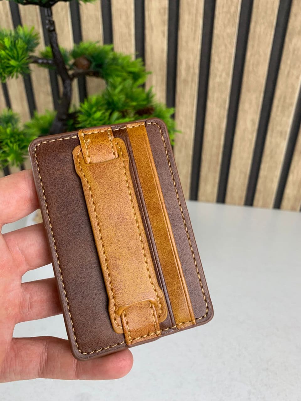 Étui porte-cartes pour téléphone portable auto-adhésif – حاملة بطاقات خلف الهاتف - Accessoires - صورة حقيقية 9