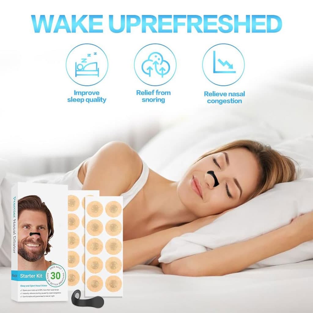 Bandelettes nasales magnétiques anti-ronflement pour un meilleur sommeil – شرائط أنفية مغناطيسية للرياضة والنوم مضادة للشخير - Soins et Beauté - صورة 7