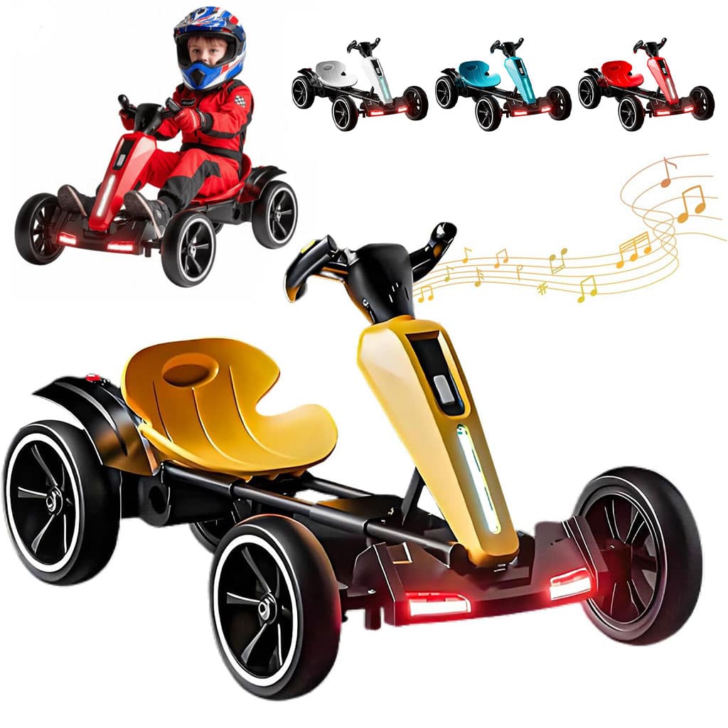 Voiture karting électrique pliable 12V pour enfants avec marche arrière – سيارة سباق كهربائية للأطفال - Jouet & Gaming - صورة 1