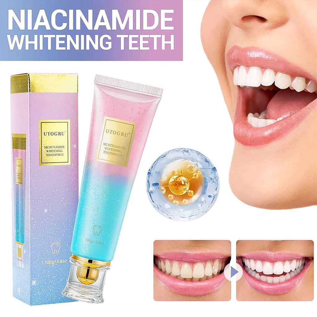 Dentifrice blanchissant à la niacinamide UTOGRU Triple action blanchissante – معجون تبييض الأسنان - Soins et Beauté - صورة 7