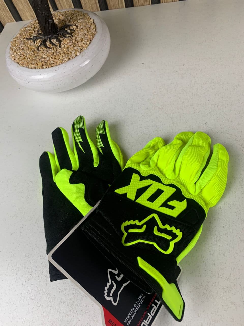 Gants Fox Racing pour motocross, tactiles – قفازات فوكس ريسينغ للدراجات النارية - Accessoires Auto/Moto - صورة حقيقية 8