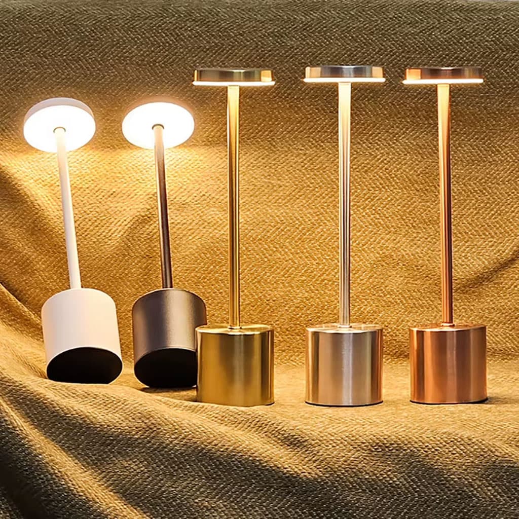 Lampe de table LED tactile rechargeable 3 couleurs design classique - مصباح ديكور بعدة درجات ضوئية - Décoration - صورة 3