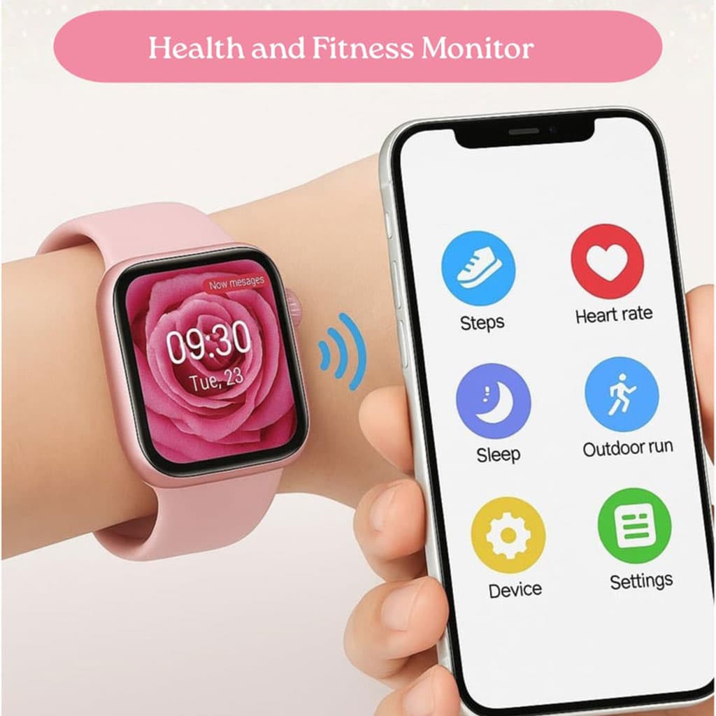 Smartwatch Modio MW20 Mini pour filles et garçons avec 2 bracelets – ساعة ذكية للأطفال - Électronique - صورة 2