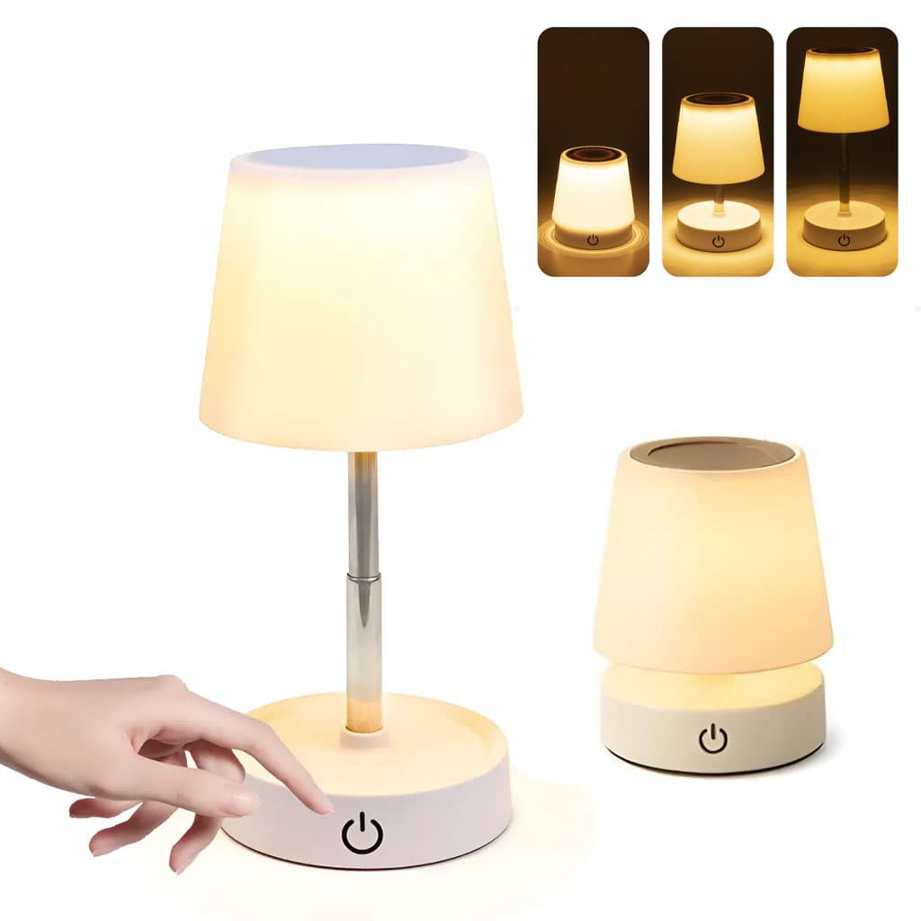 Lampe de chevet télescopique LED rechargeables lumière chaude – مصباح تيليسكوبي بإضاءة دافئة - Décoration - صورة 1