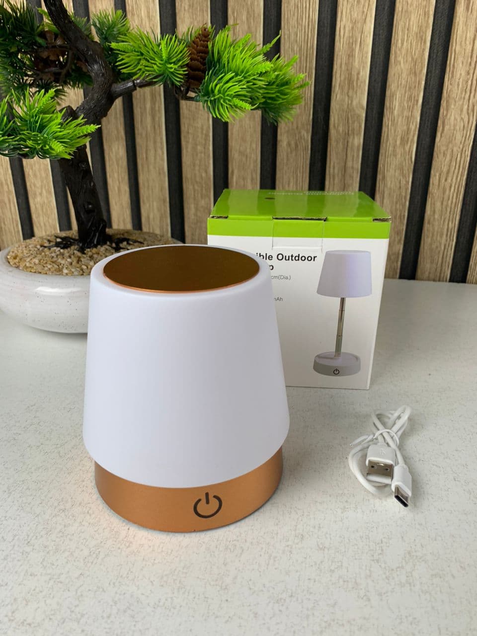 Lampe de chevet télescopique LED rechargeables lumière chaude – مصباح تيليسكوبي بإضاءة دافئة - Décoration - صورة حقيقية 8