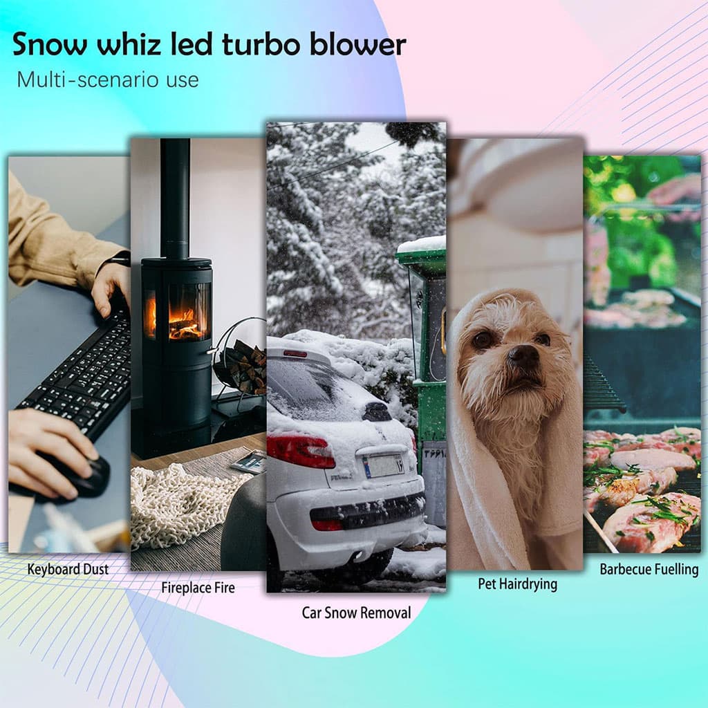 Souffleur avec Ventilateur Turbo à Jet 4 Vitesses V2 – جهاز نسف الهواء محمول - Accessoires Auto/Moto - صورة 3