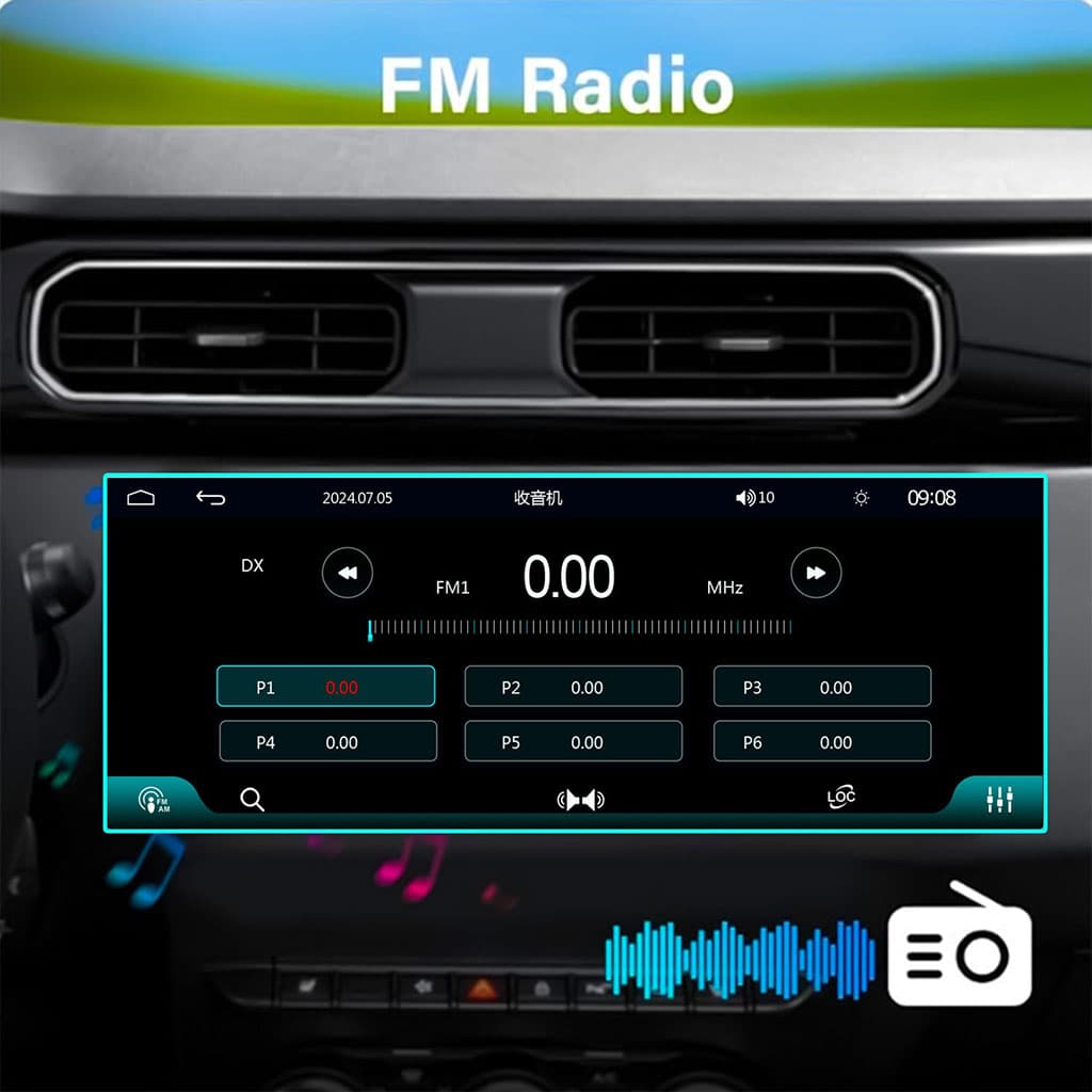 Autoradio 2-DIN avec écran tactile, USB-C, Bluetooth, Wi-Fi, CarPlay et Android Auto – جهاز راديو سيارة - Accessoires Auto/Moto - صورة 7