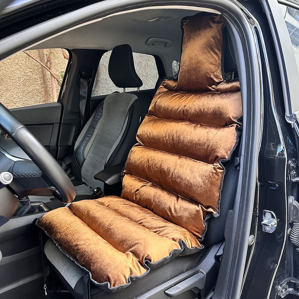 Housse de Protection Siège Auto en Velours Rembourrée Confortable et Moelleux – فرشة مقعد السيارة جد مريحة - Accessoires Auto/Moto - صورة 5
