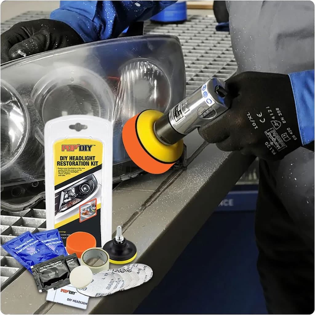 Kit Rénovation Phare Voiture pour Les Rayures De Jaunissement - طقم تنظيف أضواء السيارة - Accessoires Auto/Moto - صورة 5