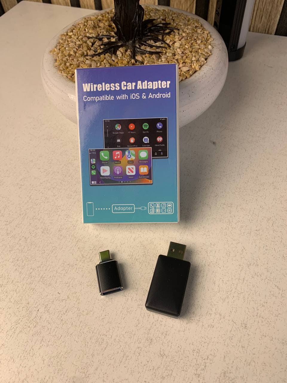 Adaptateur sans fil Android pour voiture Carplay et Android Auto - محول "كاربلاي" اللاسلكي 2 في 1 - Accessoires Auto/Moto - صورة حقيقية 12