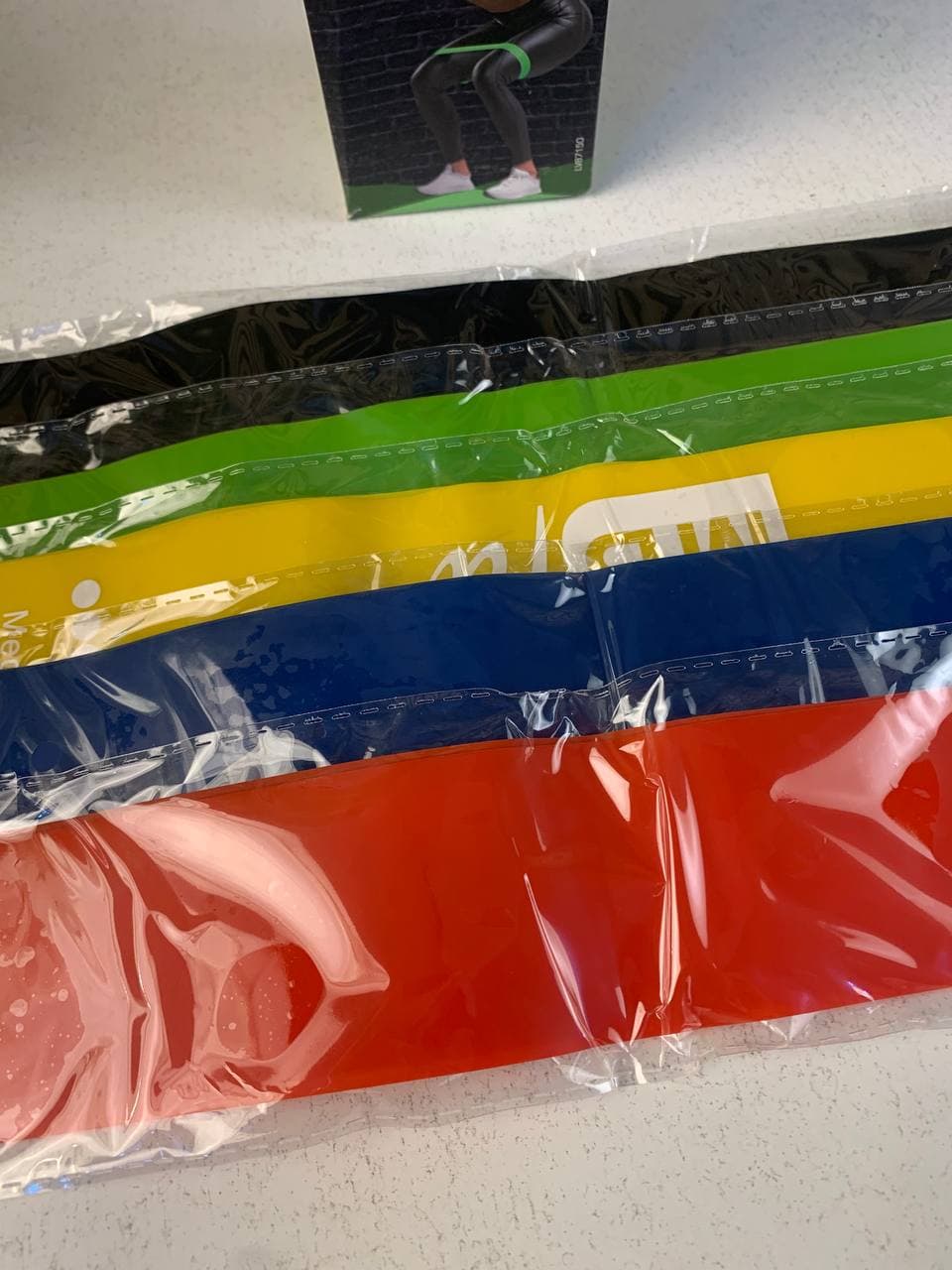 Ensemble de bandes de résistance Elastiques 5Pcs pour exercices de sport - طقم أحزمة المقاومة للرياضيين - Sport - صورة حقيقية 13