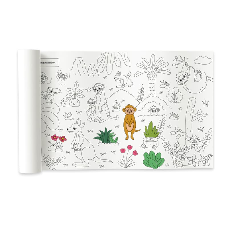Rouleau de papier à colorier pour enfants 500*30 - ورق تلوين للأطفال - Jouet & Gaming - صورة 5