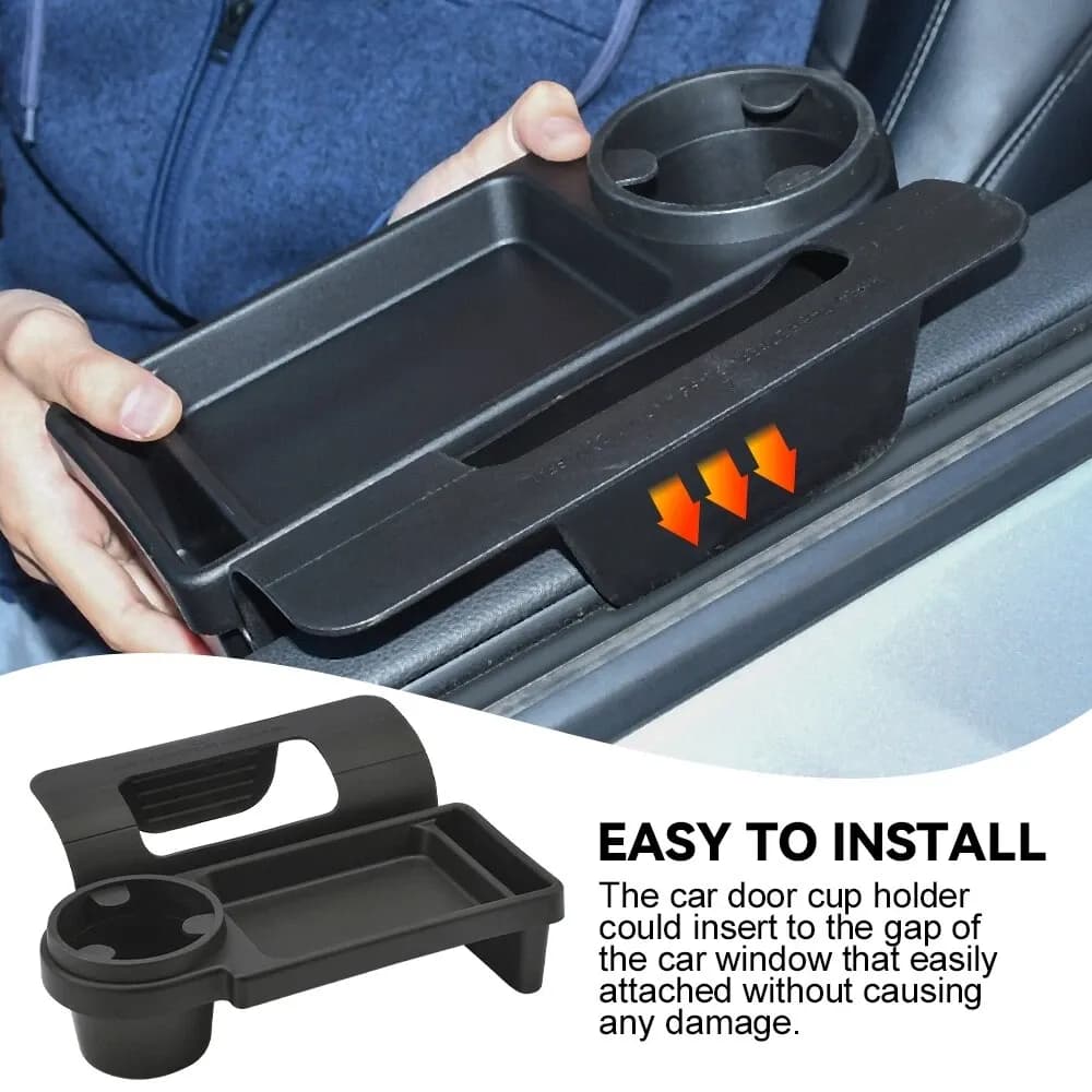 Porte-gobelet boisson, avec Support de téléphone, Étagère de rangement - حامل أكواب للمشروبات مع حامل للهاتف - Accessoires Auto/Moto - صورة 2