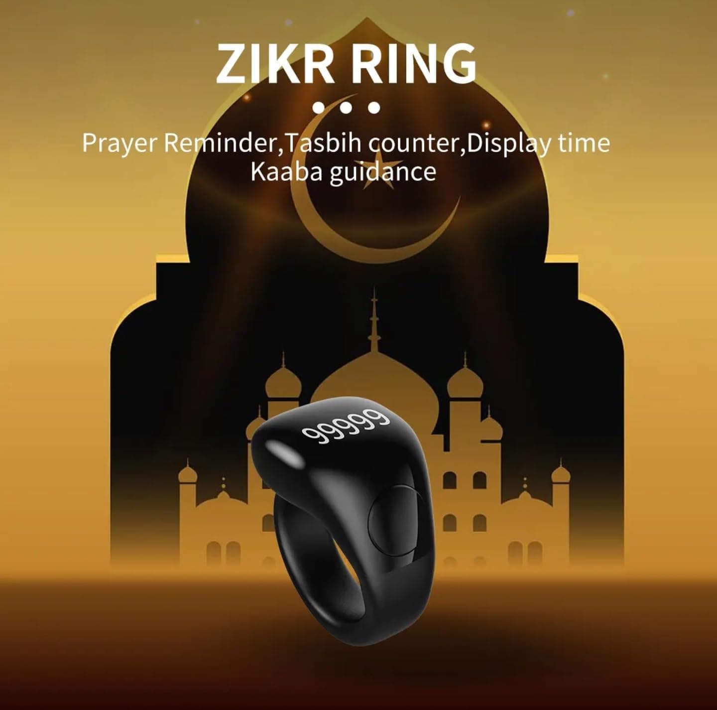 Anneau de Zikr Étanche avec Écran OLED iTasbih Salam+ - خاتم التسبيح الذكي المقاوم للماء بـ3 مقاسات - Électronique - صورة 12