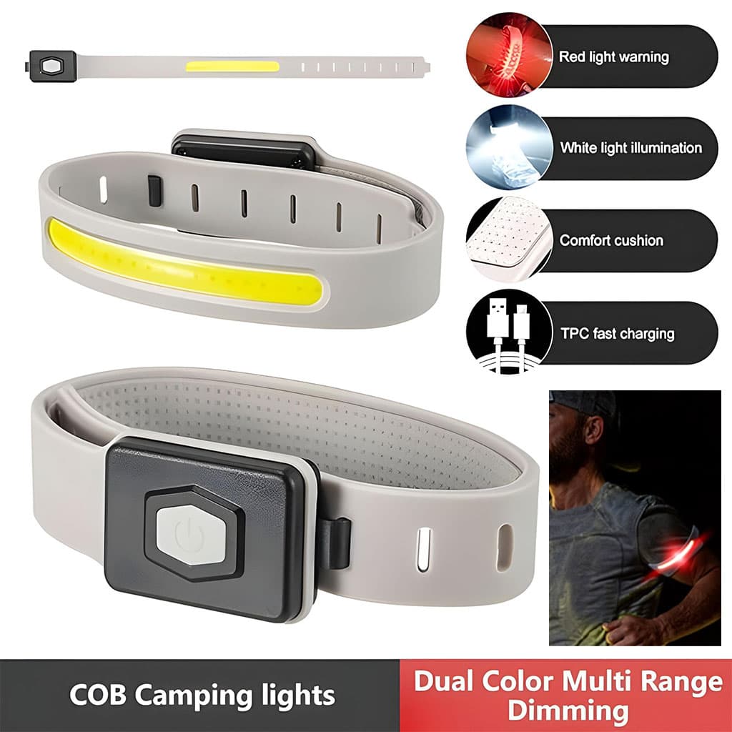 Brassard Lumineux LED Rechargeable pour Sport et Sécurité - سوار الإضاءة الرياضي الذكي للأمان - Camping et Randonnée - صورة 1